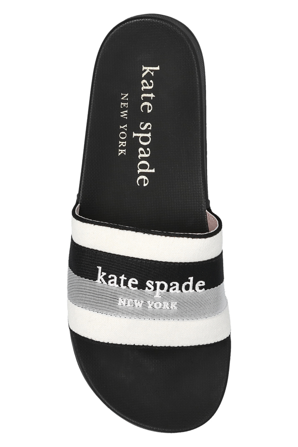 Black kate spade online flip flops